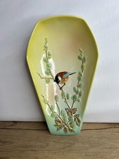 Vintage Beswick Ware 1830 Plate Dish Bird, Plant and Cobweb Design Good Cond