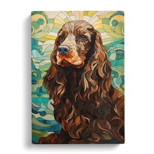 Cocker Spaniel Art Deco Canvas