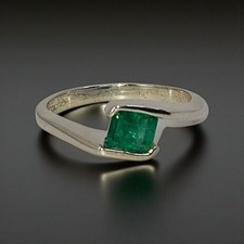 Natural asscher cut emerald - asscher,