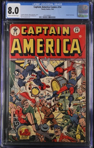 Captain america comics cgc - #54,