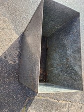 vintage reclaimed  XL Galvanised  Metal Trough Planter Garden Pond Ornament 