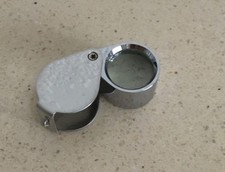 Vintage Single Lens Metal Magnifying Loupe