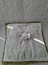 TJM MOON & STARS LARGE GREY PLUSH  ELEPHANT BABY COMFORTER BLANKIE SOOTHER CUTE 