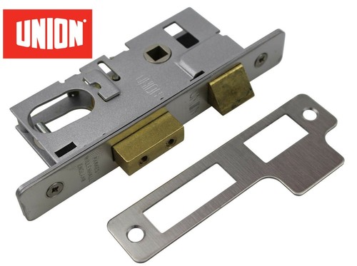Union aluminium door lock - lock, oval