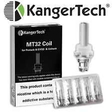 Genuine KangerTech MT32 Coil Atomisers 5 Pack  1.8ohm for Evod