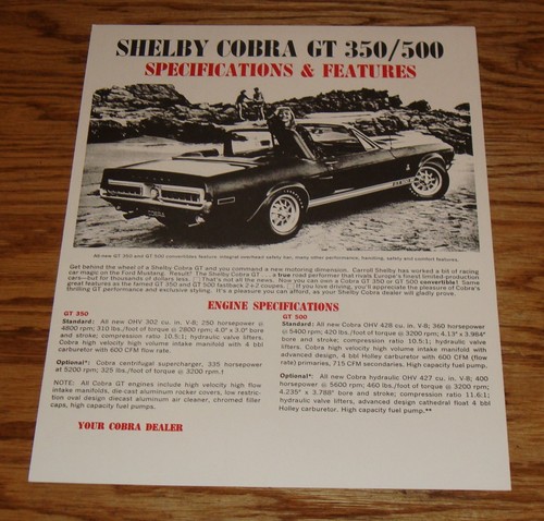 1968 ford shelby - ford, cobra