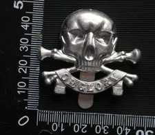 ORIGINAL BRITISH ARMY ANODISED CAP BADGE ROYAL LANCERS 17TH 21ST DEATH GLORY