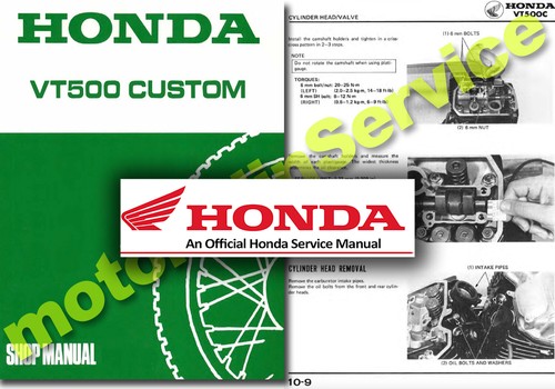 Honda vt500 custom workshop - honda, c