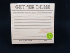 Kelly Purkey & Hero Arts Woodblock Stamp Set - Kelly's Get 'Er Done
