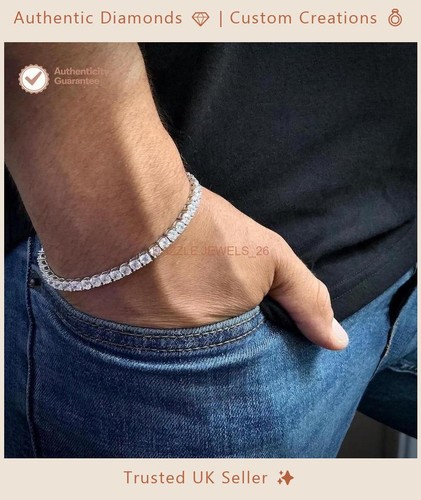 Round natural diamond tennis - natural,