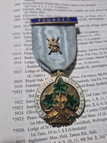 Masonic founders jewel - founders, jewel-semper