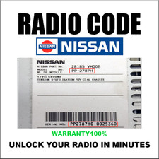 NISSAN RADIO CODES CONNECT
