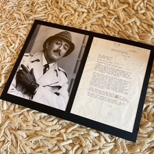 Peter Sellers signed letter /