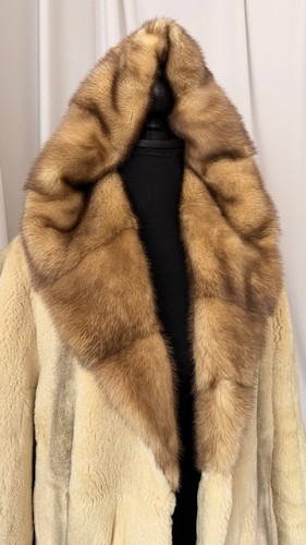 New luxury real mink hood - new,