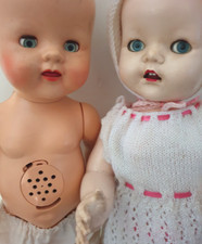 2 1950s HARD PLASTIC WALKING