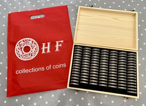 Wooden coin collection - coin,