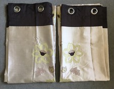 Pair Dunelm Mill Faux Silk