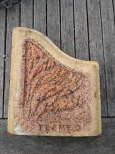 Vintage Clay Flame 3 Open Fire Side Fire Brick