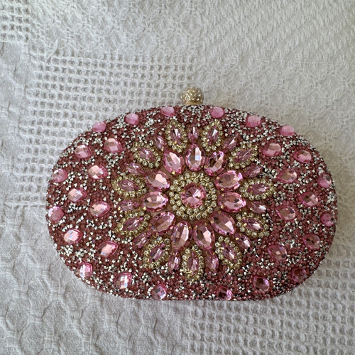 Evening bag pink gold - bag,