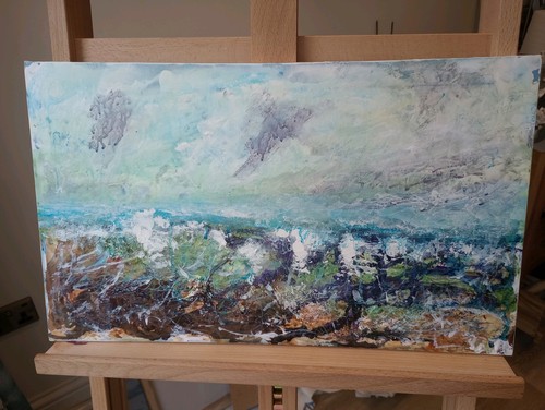 Original painting wave - painting.,