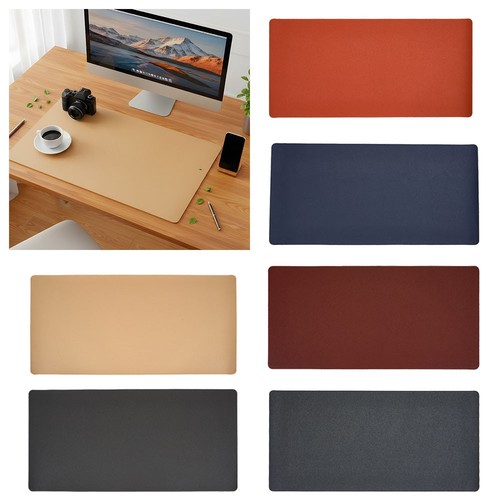 Large faux leather desk - faux,