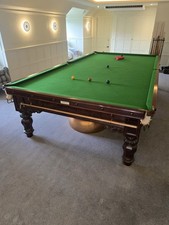 Thurston & Co Full-Size Snooker Table 12ft c.1940s–50s Mahogany Standfast