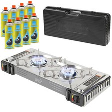 Portable butane double - double, twin