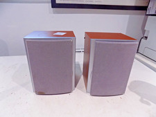 Generic Bookshelf Speakers 4 Ohms 5W 20cm High UNTESTED Sold as SPARES
