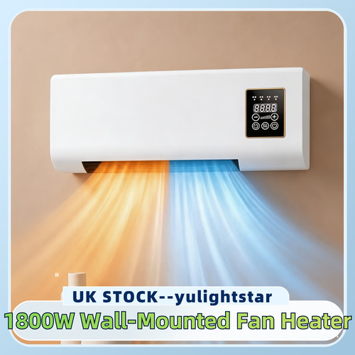 1800w wall mounted heater - mounted, fan