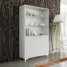 Display Cabinet 100cm Grooved