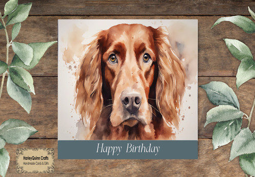 Dog 082 animal birthday card - animal,
