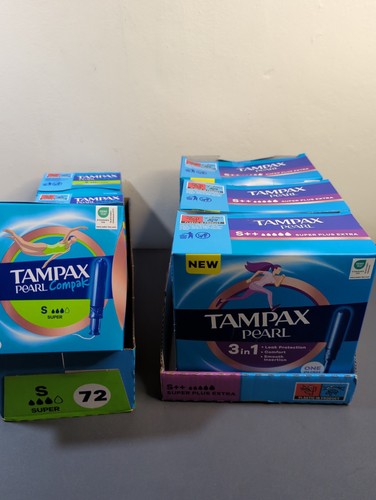 Tampax pearl compak boxes - compak,