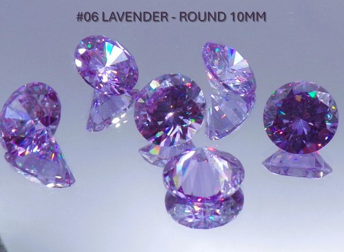 Lavender 10mm round brilliant - lavender,