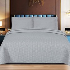 3 Piece Quilted Bedspread Bed