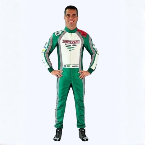 Tony kart racing - go, suit,green