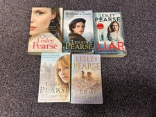 Lesley Pearse 5 x paperback book bundle romance friendship trauma Free P & P