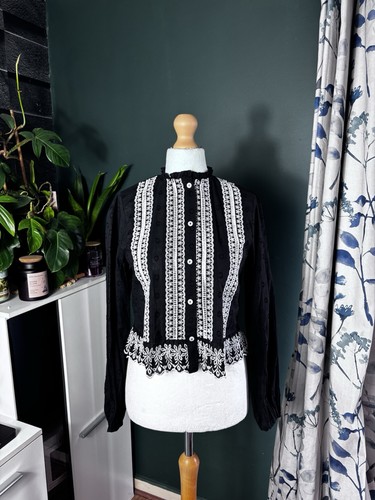 River island black lace trim - river,