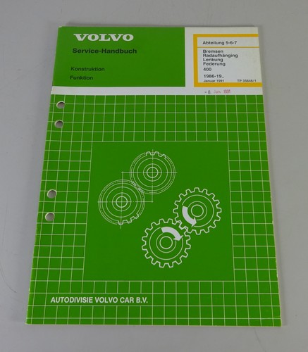 Workshop manual volvo 440 - workshop,