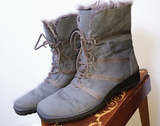 ARA Gore Tex Suede Weatherproof Lace Up Faux Fur Lined Boots UK 7.5