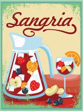 Metal plaque vintage retro