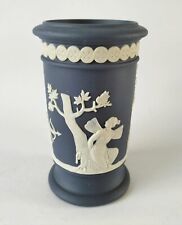 Wedgwood Portland Blue Jasperware Vase Cupid and Psyche