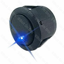 5 Round Blue LED Switch Motorhome Camper Day van Horsebox Spot Driving lamps