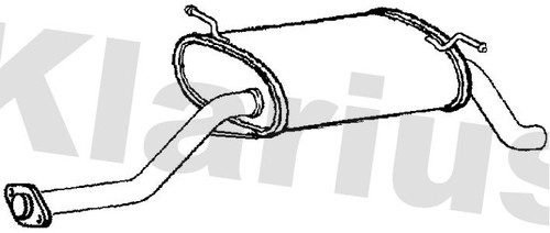 Rear muffler fits - muffler,