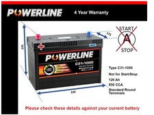 Battery fits LAND ROVER