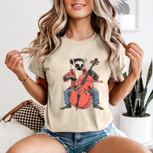Funny lemur womens shirt - womens, t-shirt