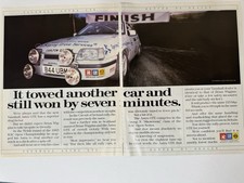 Original Vintage 1985 Mk2 Vauxhall Astra GTE Magazine Advert Poster Garage Retro