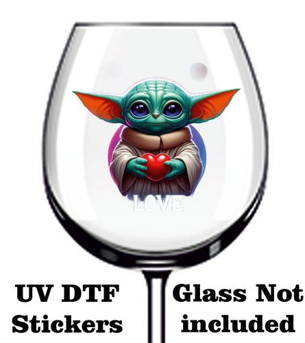 Colourful baby yoda dtf - colourful,