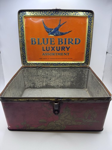 Antique blue bird luxury - blue,
