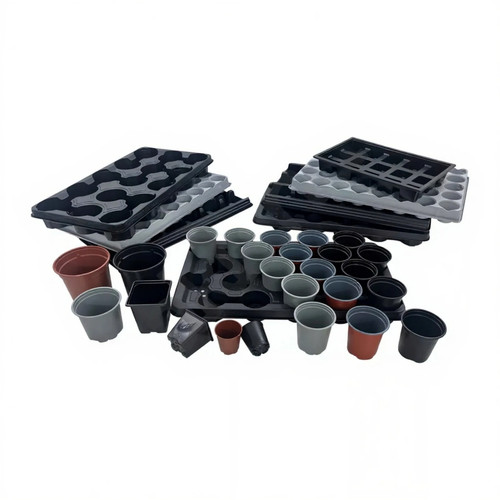 Plant pots with carry trays - pots,