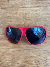 RAF Simons Linda Farrow Red sunglasses with case